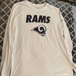Gently worn Rams long sleeve dri fit shirt